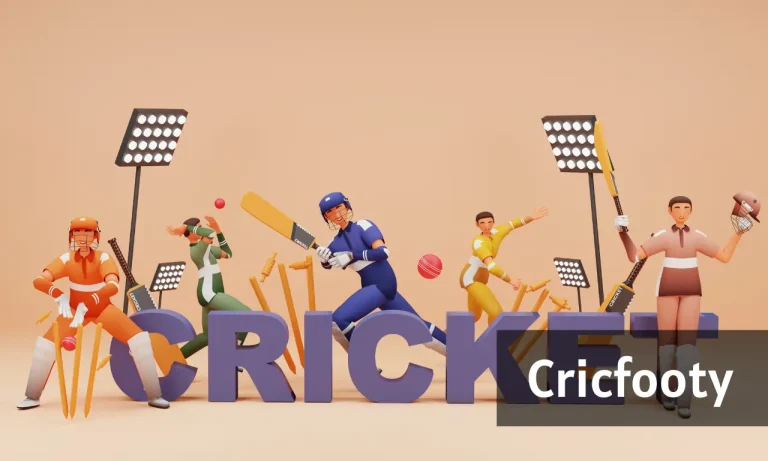 Players playing Cricfooty combining cricket batting and football action