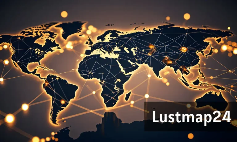Interactive map showing digital discovery and user activity using Lustmap24