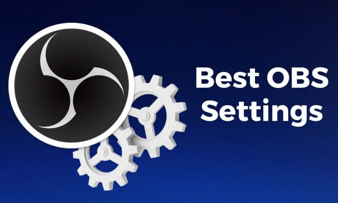 OBS software interface showing optimized streaming settings for smooth gaming performance and high-quality output