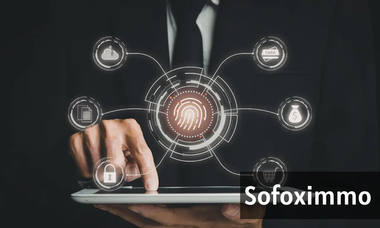 Sofoximmo dashboard showing digital property management and real estate tools